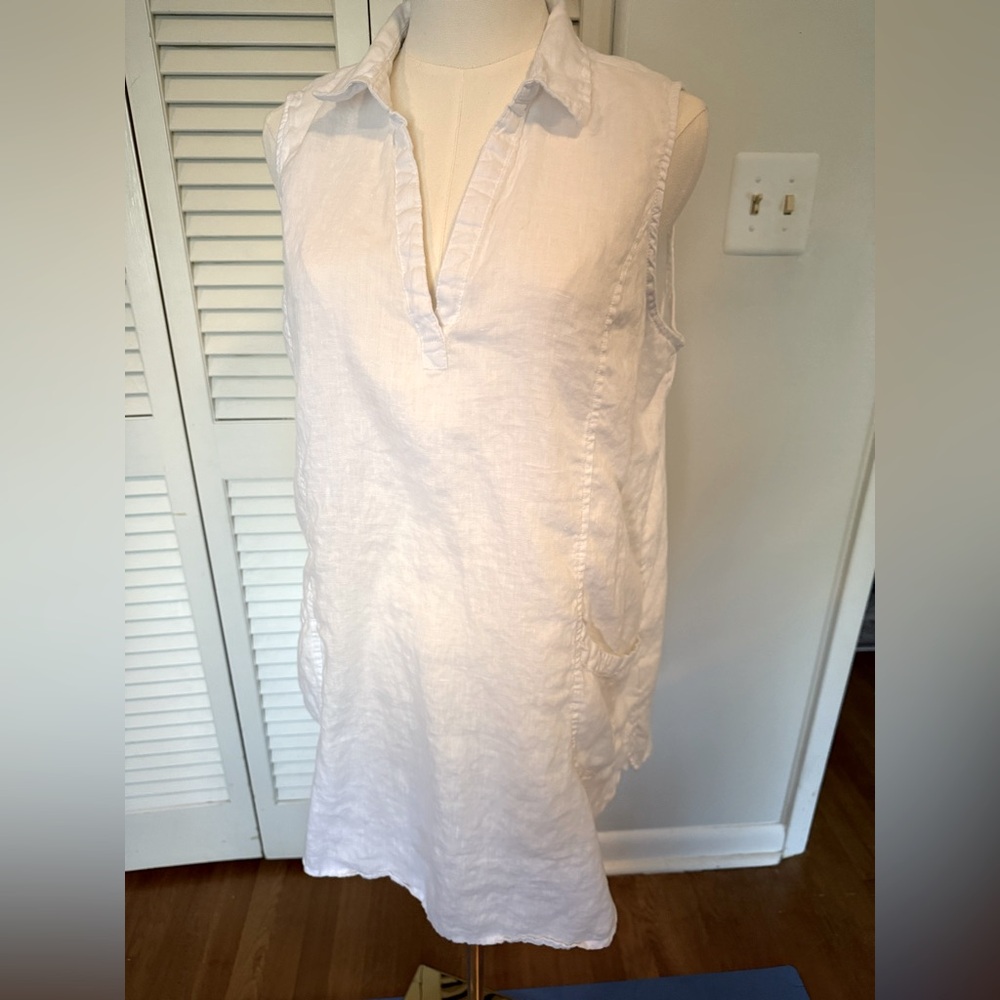 Sigrid Olsen white Sleeveless tunic